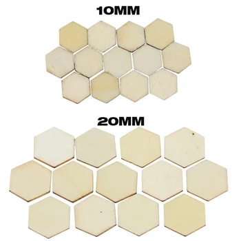 100 de Bucăți 10 / 20 / 30 / 40 / 50 mm hexagon ornamente hexagon geometrie diy artizanat decor esențial