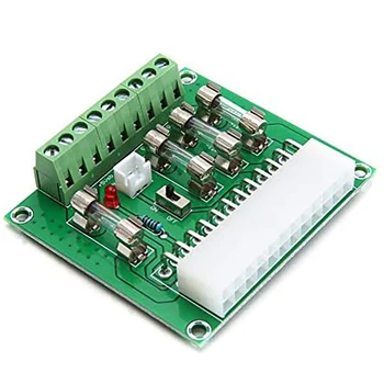 24/20-Pin ATX de PC Computer de Alimentare Breakout Bord Adaptor Modul de Extensie DC Conector +3.3 V +5V -12V +12V +5V