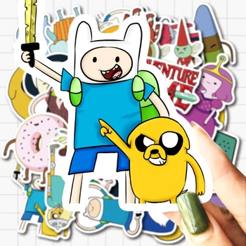 50 buc Timp de Aventura cu Finn si Jake Desene animate Autocolante pentru Copii, Adolescenti, Adulti Depozitare Laptop Bicicleta, Skateboard Consumabile