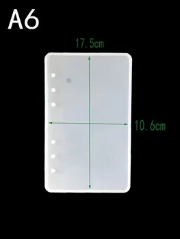 A5 A6 A7 Notebook Forma de Silicon Mucegai DIY Rășină Carte Mucegai Cristal Epoxidice Mucegai Silicon Transparent Carte Mucegai