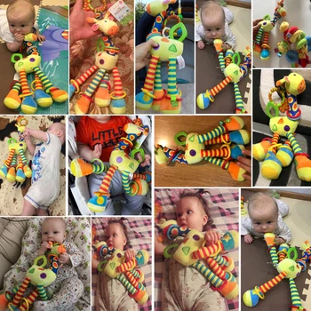 Copilul De Plus Zornaitoare Girafa Clopote Dezvoltarea Copilului Se Ocupe De Jucării Pentru Copii De Pat Cărucior Agățat Jucării Teether