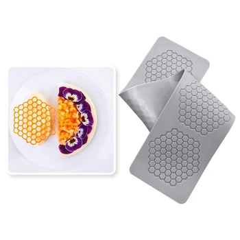 Fagure de miere Forma de Silicon Tort Fondant de Frontieră Decor Dantelă Mat Bakeware Bucătărie Instrument DIY Tort Fondant Stencil Matrite