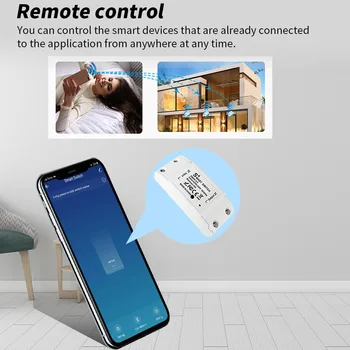 Lonsonho Tuya Zigbee Smart Switch Module 10A Comutator de Lumină Releu Cu Neutru Smart Home Automation Funcționează Cu Alexa de Start Google